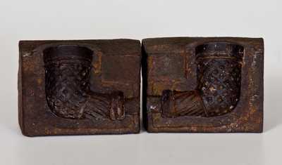 Extremely Rare and Important Stoneware Pipe Press, Point Pleasant, Ohio, 19th century