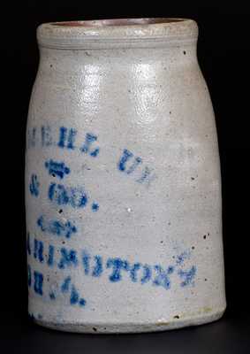 CLARINGTON, OHIO Stoneware Canning Jar