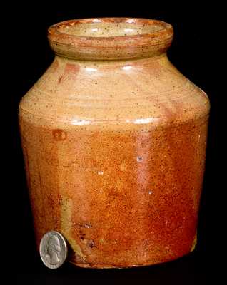 Small-Sized Maine Redware Jar