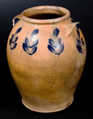 2 Gal. H. C. SMITH / ALEXA. / DC Stoneware Jar with Floral Decoration
