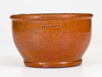 Unusual JOHN BELL (Waynesboro, PA) Redware Footed Bowl