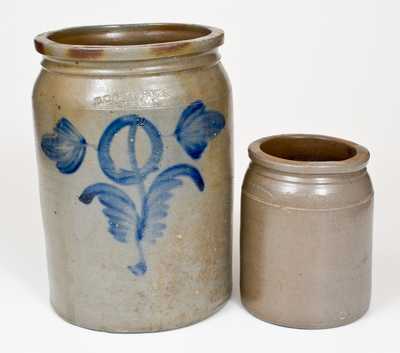 Two Pieces of Milburn Stoneware, Alexandria, Virginia, third quarter 19th century