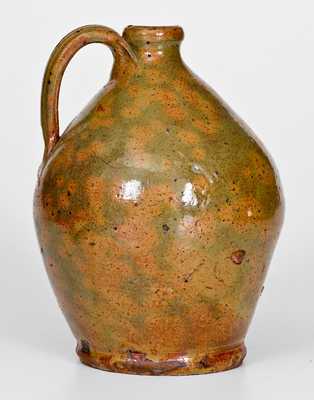 Fine Glazed New England Redware Jug