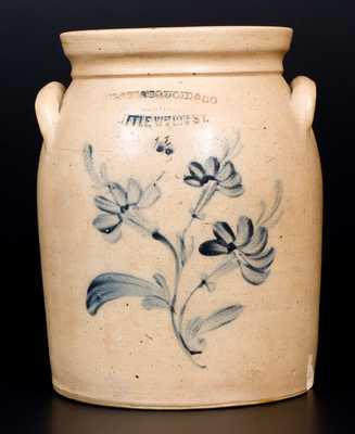 WM. A. MACQUOID & CO. (New York City) Stoneware Jar with Floral Decoration