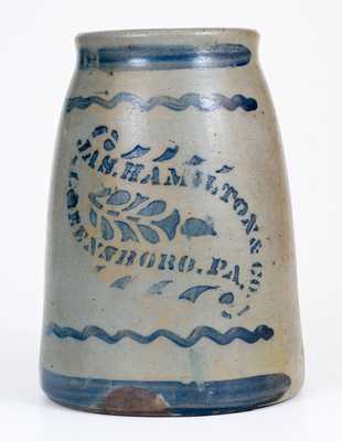 JAS. HAMILTON & CO. / GREENSBORO, PA Stoneware Canning Jar