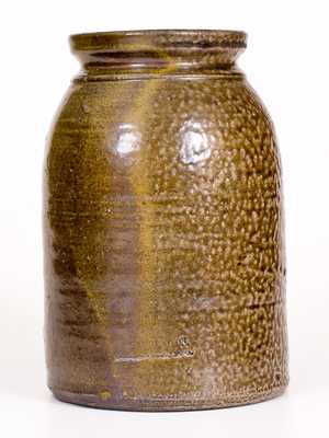 Very Rare W. C. ROBERTSON / Barbers Creek, P.O. Georgia Stoneware Jar