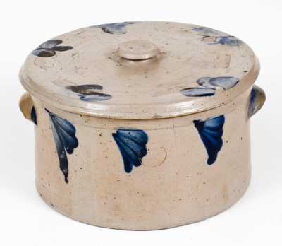 P. HERRMANN Baltimore Stoneware Butter Crock with Lid