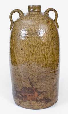 Five-Gallon Double-Handled Southern Stoneware Jug