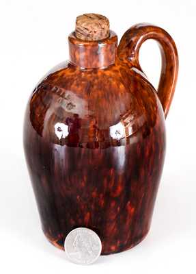 Fine Small-Sized John Bell / Waynesboro Redware Jug