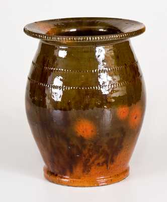 Att. Jacob Medinger, Limerick, Pennsylvania Redware Vase