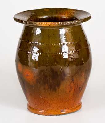 Att. Jacob Medinger, Limerick, Pennsylvania Redware Vase