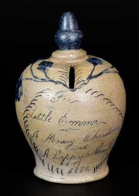 Fine Richard Remmey Philadelphia "A Merry Christmas and A Happy New Year" Bank