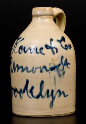 Half-Gallon Brooklyn, NY Stoneware Advertising Jug