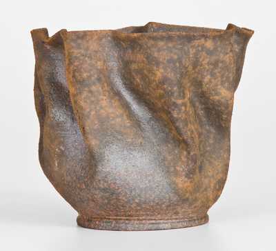 George Ohr Pottery Vase, Impressed, G.E. OHR / Biloxi, Miss.