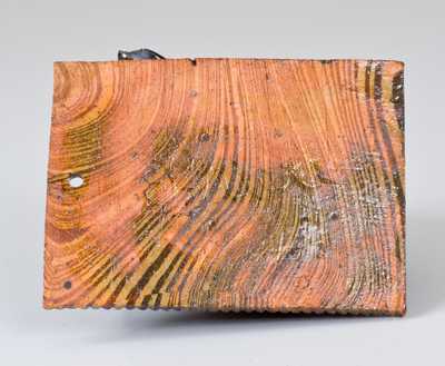 George Ohr Pottery Cougar Inkwell, Inscribed "Biloxi"