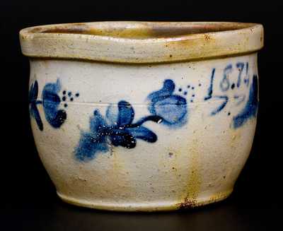 Rare JOHN BELL / WAYNESBORO, PA Stoneware Jar Dated 1871