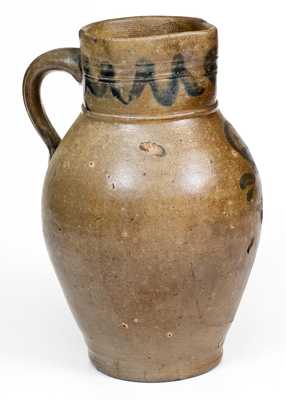 One-Gallon Connecticut Stoneware Pitcher, circa 1820