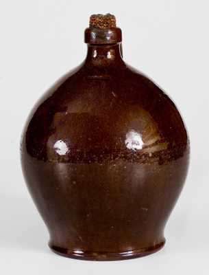 Scarce Early Redware Jug, Stamped