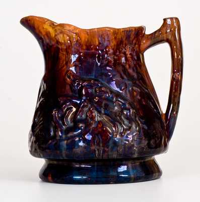 Rare JOHN BELL / WAYNESBORO, PA Redware Hunt Scene Pitcher