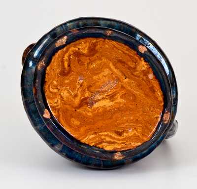 Rare JOHN BELL / WAYNESBORO, PA Redware Hunt Scene Pitcher