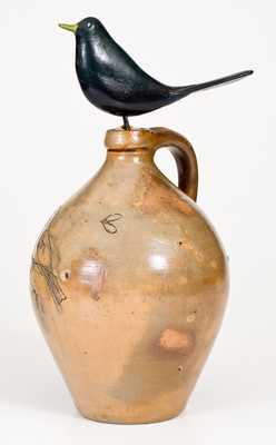 Small-Sized Incised Bird Jug, Northeastern U.S. origin, circa 1830