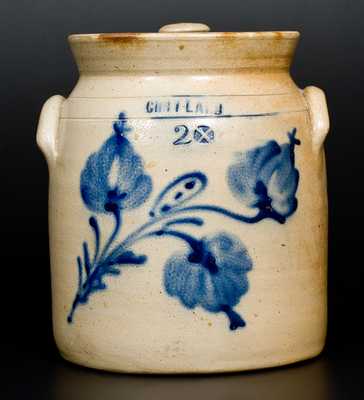 CORTLAND (Madison Woodruff and Romanzo Smith) Lidded Stoneware Jar