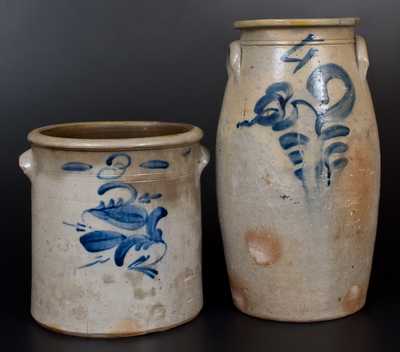 Two Pieces of Midwestern Stoneware, circa 1850-1880
