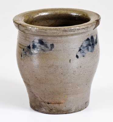 Rare Miniature Stoneware Cream Jar, possibly Daniel Ack, Mooresburg, PA