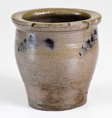 Rare Miniature Stoneware Cream Jar, possibly Daniel Ack, Mooresburg, PA