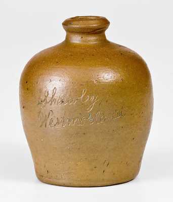 Rare Miniature Swank Pottery (Johnstown, PA) Stoneware Jug by William Lohr