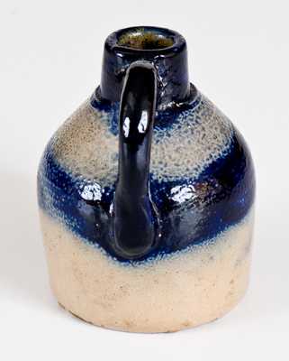 Fine Miniature Stoneware Jug Inscribed "J. T.", att. N.A. White, Utica, NY