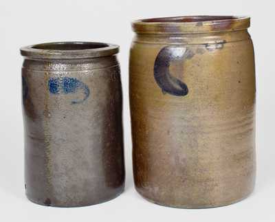 Two Pieces of Strasburg, VA Stoneware, circa 1880