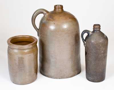 Three Pieces of District of Columbia Regional Stoneware, 19th century