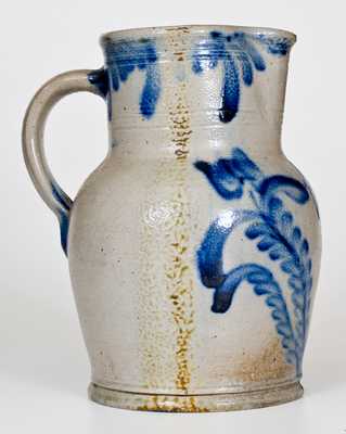 Remmey (Philadelphia, PA) Stoneware Pitcher with Floral Decoration