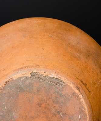 Scarce Four-Gallon JOHN W. BELL / Waynesboro, Pa. Redware Lidded Jar