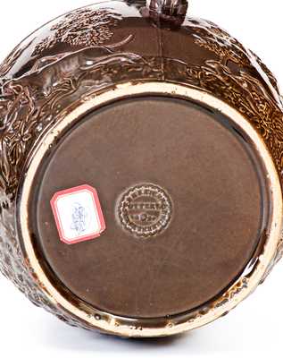 Rare AMERICAN POTTERY CO. / JERSEY CITY, N.J. Stoneware Hound-Handled Pitcher