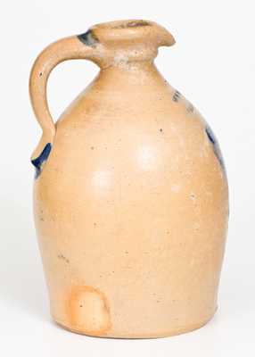 Rare WM. MOYER / HARRISBURG, PA Stoneware Syrup Jug with Floral Decoration