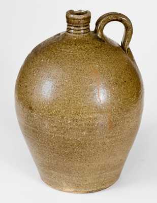 Rare 2 Gal. JCM Stoneware Jug, related to Daniel Seagle, Catawba Valley, NC, c1840