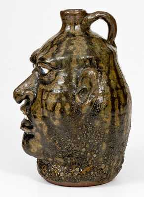 Lanier Meaders Stoneware Face Jug, Cleveland, Georgia