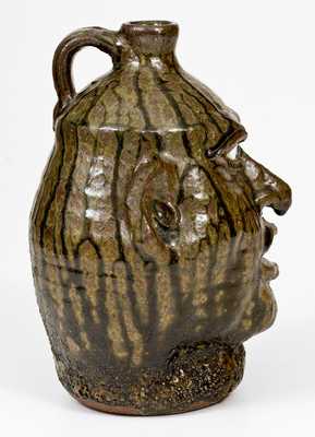 Lanier Meaders Stoneware Face Jug, Cleveland, Georgia