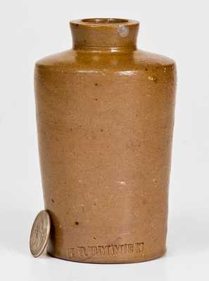 Rare H. REMMEY, Baltimore, MD, Stoneware Ink Bottle, circa 1820