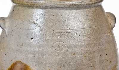 Rare 2 Gal. J. MILLER / WHEELING, Va. Stoneware Jar