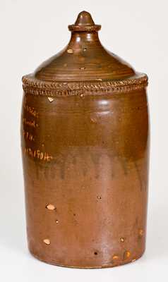 Very Rare Calloway County, Kentucky Stoneware Grave Marker, 1904