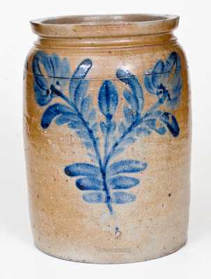 B. C. MILBURN (Alexandria, VA) Stoneware Jar with Floral Decoration