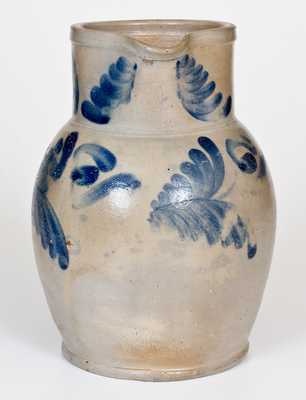 3/4 Gal. Baltimore Stoneware Pitcher with Floral Decoration