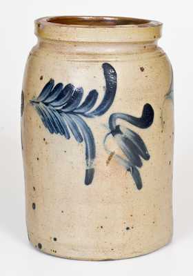 Att. Richard Remmey, Philadelphia, Stoneware Jar w/ Floral Decoration