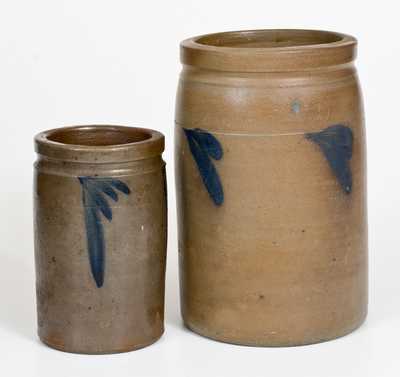 Two Pieces of R.J. Grier Stoneware, Chester County, PA origin, circa 1880