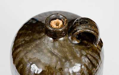 Unusual Crawford County, GA Stoneware Jug with Maker's Mark