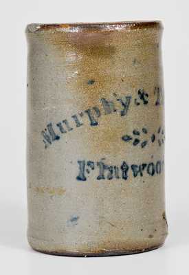 Unusual Murphy & Townsend / Flatwoods, PA (Western PA) Stoneware Canning Jar