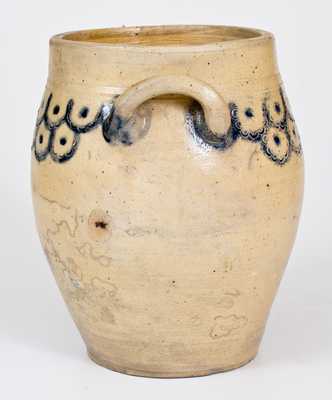 Very Fine att. Crolius (NYC) Stoneware Jar w/ Impressed and Dotted Decoration